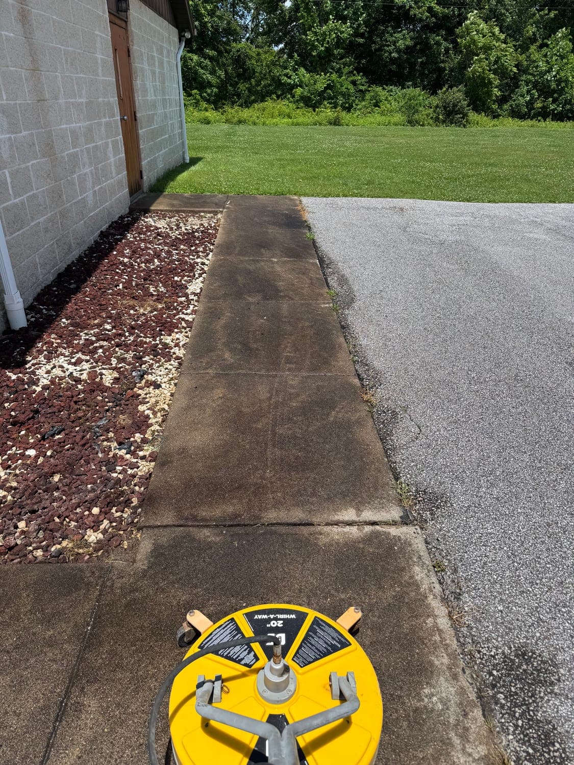 Driveway Cleaning before