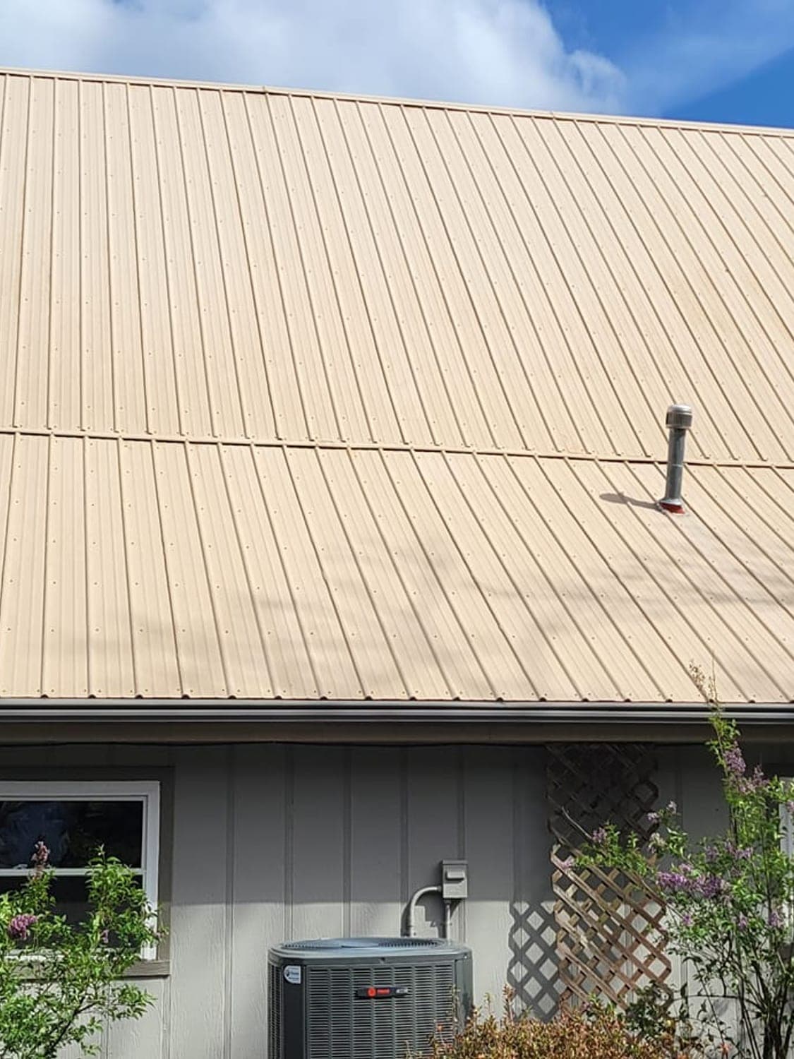 Metal Roof Cleaning after